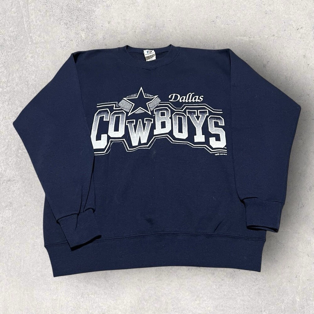 Vintage 90s Dallas Cowboys Sweater Mens Large USA Made Sweatshirt‎ Streetwear